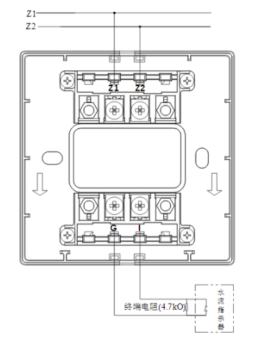 江苏江苏海湾消防GST-LD-8300B输入模块常开无源触点接线图