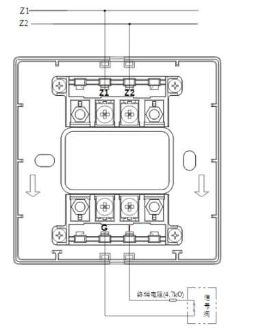 江苏海湾GST-LD-8300B输入模块常闭无源触点接线图